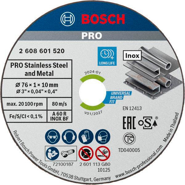 BOSCH Trennscheibe PRO Stainless Steel and Metal