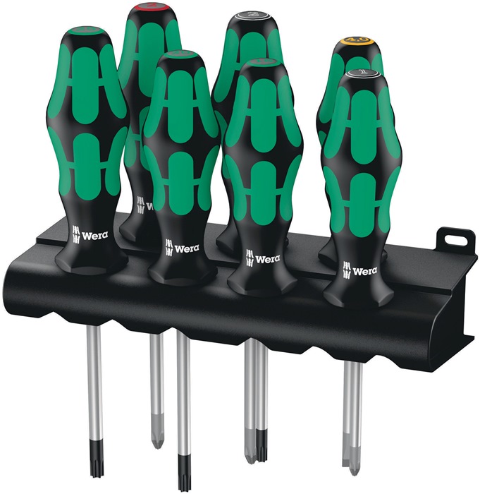 WERA Schraubendrehersatz 335/350/367/7 Rack