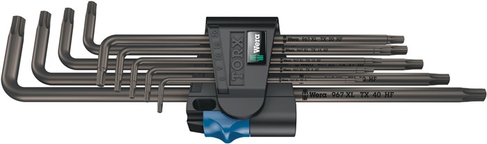 WERA Winkelschlüsselsatz 967/9 TX XL HF 1