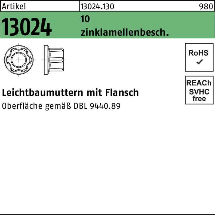 Leichtbaumutter R 13024
