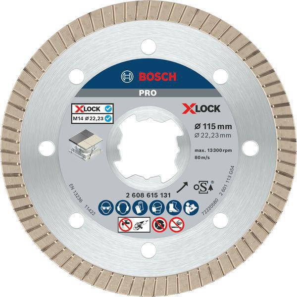 BOSCH Diamanttrennscheibe X-LOCK PRO Ceramic