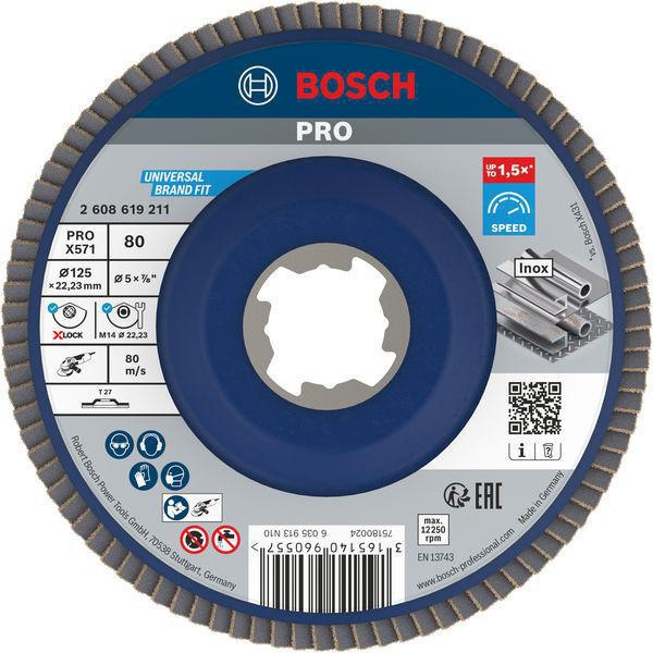 BOSCH Fächerschleifscheibe PRO X571
