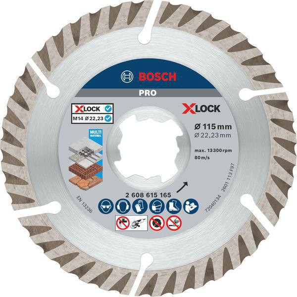 BOSCH Trennscheibe X-LOCK PRO Multi Material