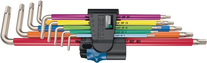 [05022689001] WERA Winkelschlüsselsatz 3967/9 TX SXL Multicolour HF Stainless 1