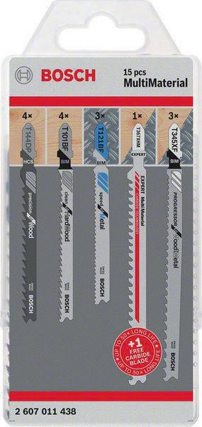 BOSCH Stichsägeblatt-Set JSB Multi-Material