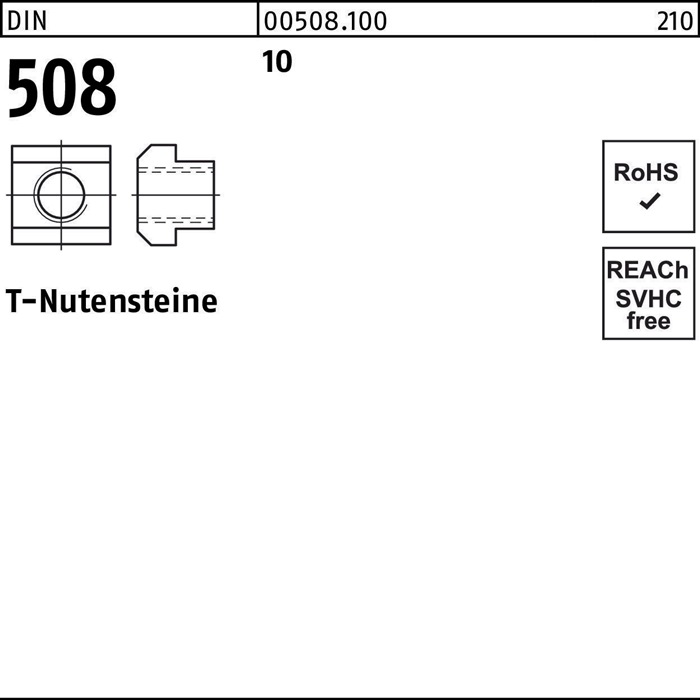 T-Nutenstein DIN 508