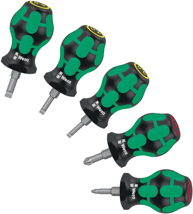 WERA Schraubendrehersatz Stubby Set 1