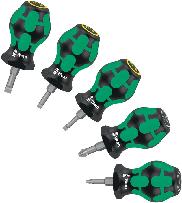 WERA Schraubendrehersatz Stubby Set 2