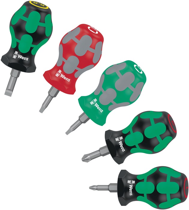 WERA Schraubendrehersatz Stubby Set 3