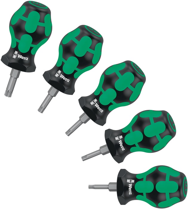 WERA Schraubendreher-Satz Stubby TX 1