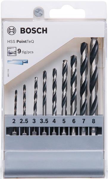 BOSCH Spiralbohrer-Set PoinTeQ DIN338