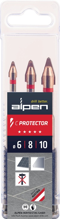 ALPEN Fliesenbohrer-Satz C PROTECTOR