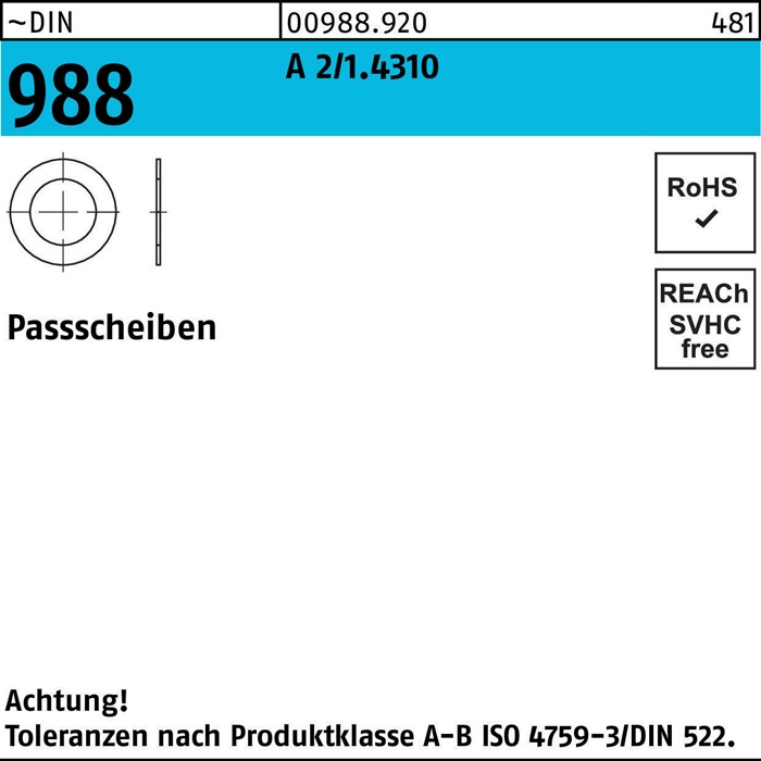 Stützscheibe DIN 988