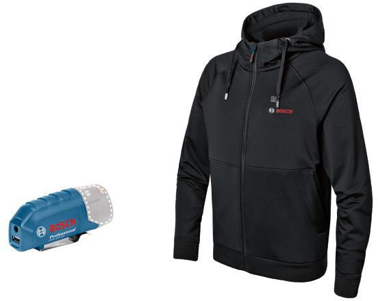 [8000771576] BOSCH Hoodie GHH 12+18V XA (L, Akkuadapter GAA 12V-21 Professional (0 618 800 079))