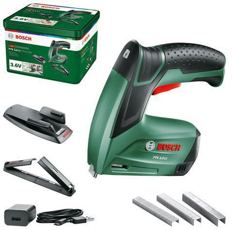 BOSCH Akku-Tacker PTK 3,6 LI Office Set