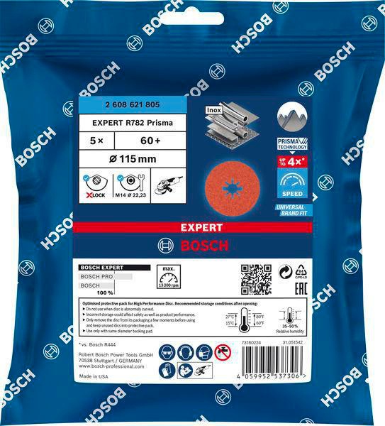 BOSCH Fiberscheibe EXPERT R782 Prisma Ceramic