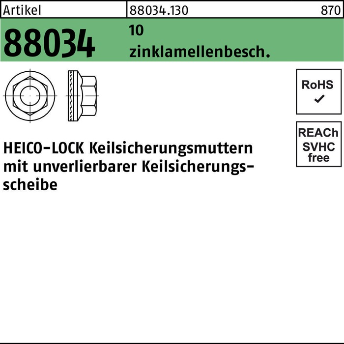 HEICO Keilsicherungsmutter R 88034