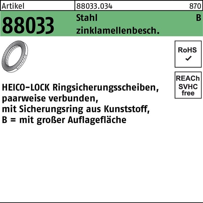 HEICO Keilsicherungsscheibe R 88033