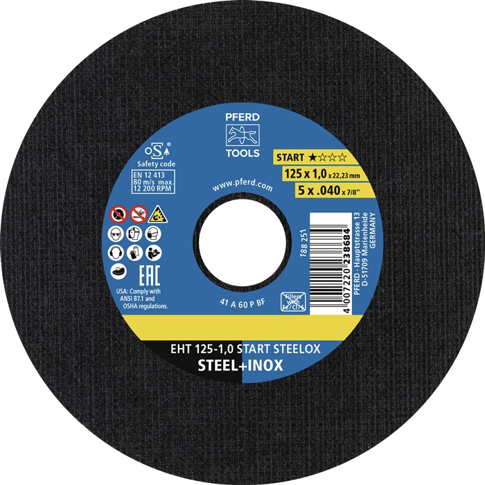 PFERD TOOLS Trennscheibe START STEELOX