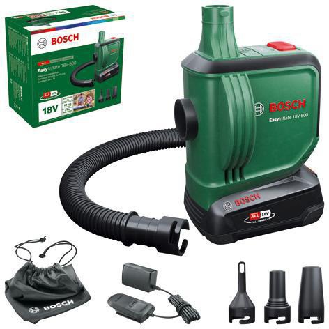 [8002769532] BOSCH Akku-Volumenpumpe EasyInflate 18V-500 (1 x Akku PBA 18V 2.0Ah)