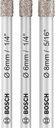 BOSCH Diamantbohrer-Set PRO Ceramic dry