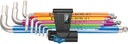 WERA Winkelschlüsselsatz 3950/9 Hex-Plus Multicolour HF