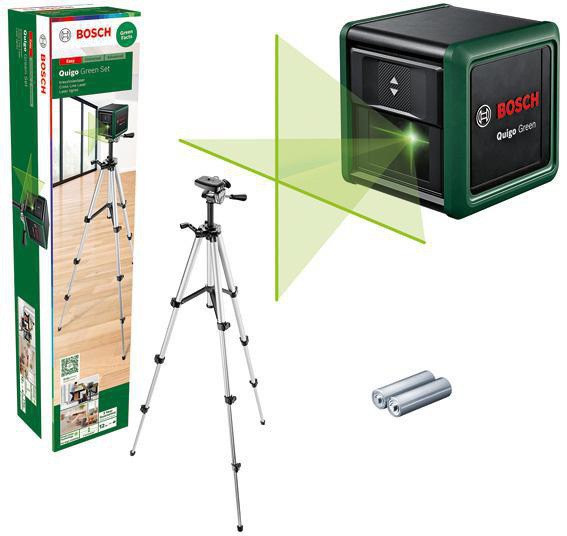 BOSCH Kreuzlinienlaser Quigo Green Set