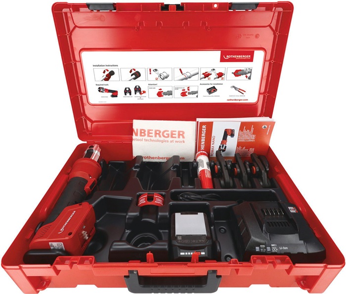 ROTHENBERGER Hybrid-Pressmaschine ROMAX NANO