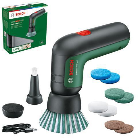 BOSCH Akku-Reinigungsbürste UniversalBrush Set