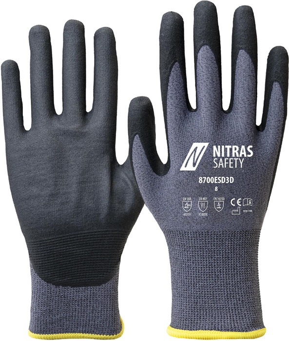 NITRAS SAFETY Handschuhe 8700ESD3D