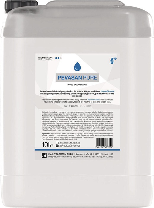 [8003670042] PAUL VOORMANN Handreinigung Pevasan PURE (Kanister, 10 l)