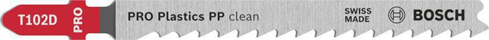 BOSCH Stichsägeblatt PRO Plastics PP clean T102D