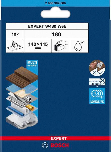 BOSCH Schleifblatt EXPERT W480 Web