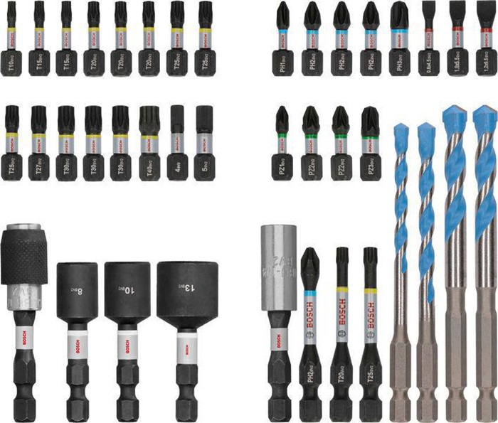 BOSCH Bohrer-Bit-Set PRO Impact Multi Construction