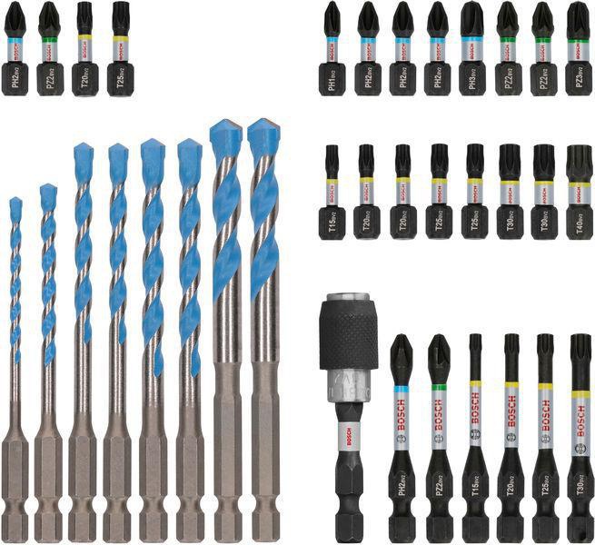 BOSCH Bohrer-Bit-Set PRO Multi Construction