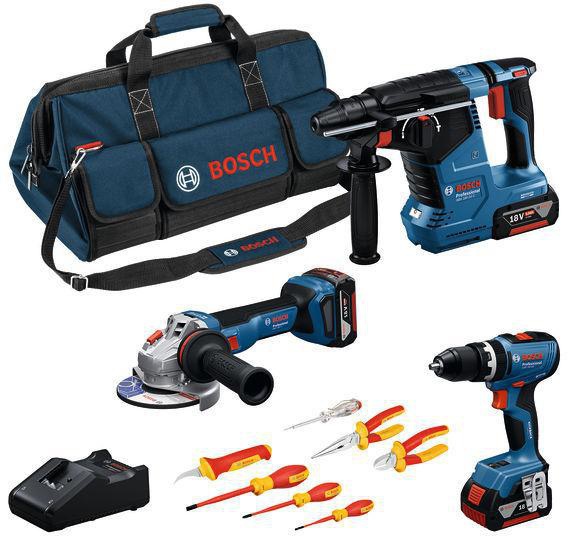 BOSCH Akku-Geräte-Set GSB/GWS/GBH/VDE