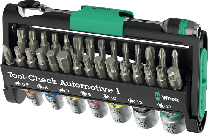 WERA Bitratschensatz Tool-Check Automotive 1