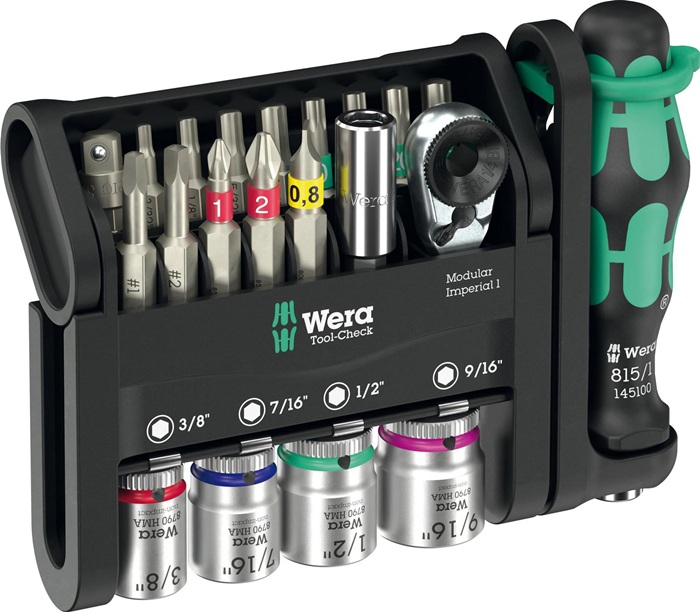 [05049001001] WERA Bitsortiment Tool-Check Modular Imperial 1