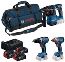 BOSCH Akku-Geräte-Set GSR/GDX/GBH