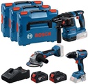 BOSCH Akku-Geräte-Set GSR/GBH/GWS