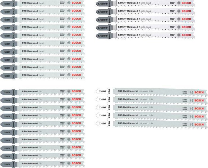 BOSCH Stichsägeblatt-Set PRO Wood and Metal