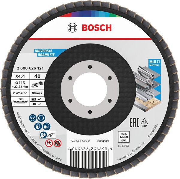 BOSCH Fächerschleifscheibe X451