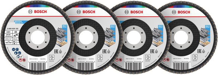 BOSCH Fächerschleifscheiben-Set X451