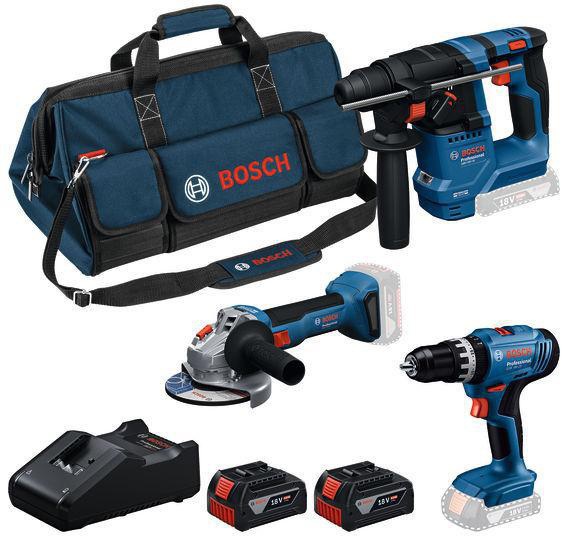BOSCH Akku-Geräte-Set GSB + GBH + GWS