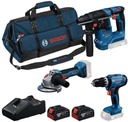 BOSCH Akku-Geräte-Set GSB + GBH + GWS