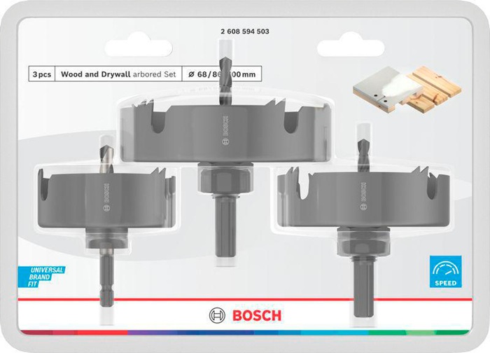 BOSCH Lochsägen-Set Wood and Drywall