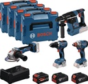 BOSCH Akku-Combo-Set GSR/GDX/GBH/GWS
