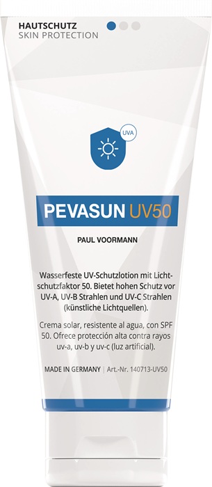 [9000473210] PAUL VOORMANN Hautschutz PEVASUN UV50+ (Tube, 100 ml)