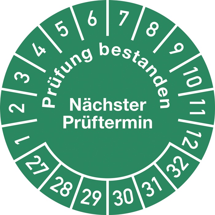 Mehrjahresprüfplakette