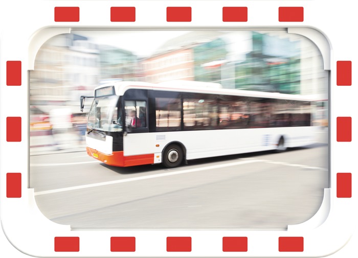 [9000490230] DANCOP Verkehrsspiegel (4,3 kg, 600 mm, 400 mm, 15 m)